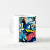ジェフ・ハンカマー Artjunkhaus 春のジャズ抽象画 コーヒーマグカップ (正面左)