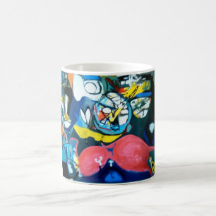 ジェフ・ハンカマー Artjunkhaus 春のジャズ抽象画 コーヒーマグカップ