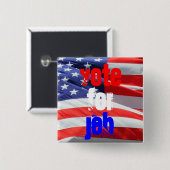 ジェブブッシュ選挙に投票大統領のする 缶バッジ (正面&裏面)