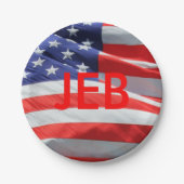 ジェブランニングプレート大統領 ペーパープレート (正面)