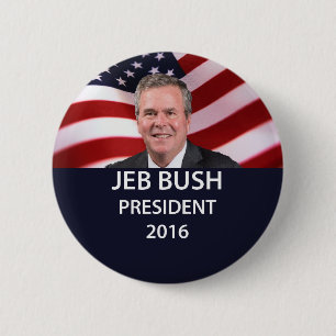 ジェブ・ブッシュの大統領2016ボタン 缶バッジ