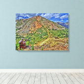 ジェプコロラドマウンテンマインキャンバス キャンバスプリント (インサイチュ (ウッドフロア))