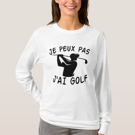 ジェプーパスジャイゴルフおもしろいゴルフ Tシャツ (正面)