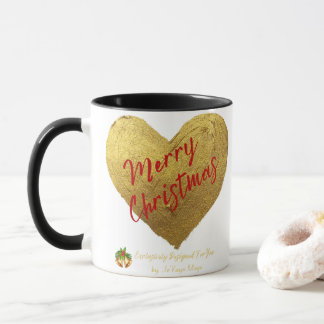 ジェベイズクリスマス金ゴールドハートマグス マグカップ