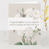 ジェホバ証人JWバプテスギフトグリーティングカード カード (黄色い花)