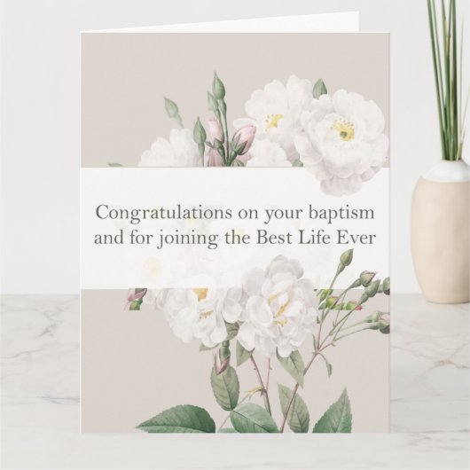 ジェホバ証人JWバプテスギフトグリーティングカード カード (正面)