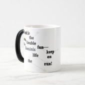 ジェミニおもしろいインスパイア&デイリー・ユース&ギフトのデザイン モーフィングマグカップ (正面左)