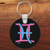 ジェミニとピセスPkBl キーホルダー (正面)