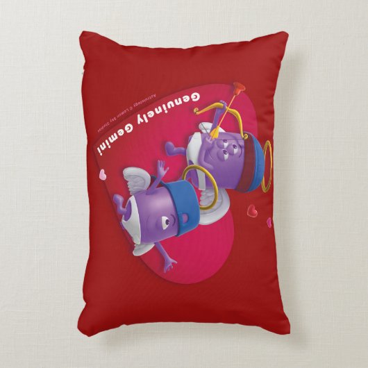 ジェミニのためのバレンタインの枕 アクセントクッション (正面(垂直))