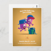 ジェミニのクリスマスポストカード ポストカード (正面/裏面)