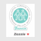 ジェミニのステッカー シール (シート)