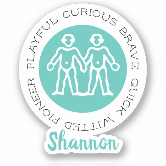 ジェミニのステッカー シール (正面)