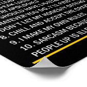 ジェミニの上位10のルール5月21日~6月21日 ポスター (角)