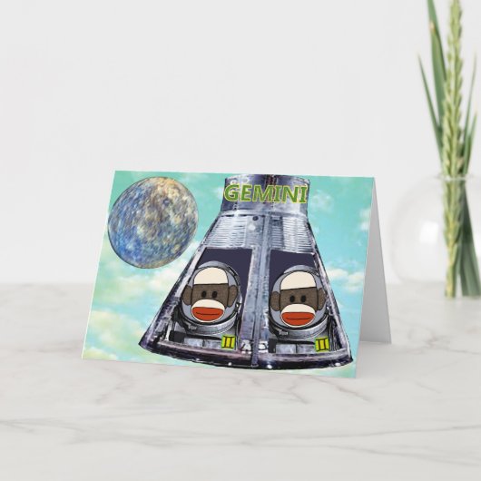 ジェミニの靴下猿 カード (正面)