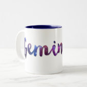 ジェミニはマグに2ある調子を与えました ツートーンマグカップ (正面左)