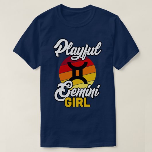 ジェミニよくはしゃぐガール Tシャツ (デザイン正面)