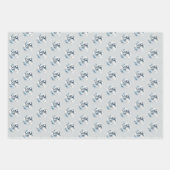 ジェミニウォーターカラーブル〔占星術の〕十二宮図テーマ誕生日パーティー ラッピングペーパーシート (正面2)