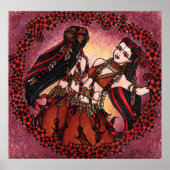 ジェミニオリジナルベリーダンスアート ポスター (正面)