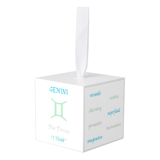 ジェミニオーナメント キューブオーナメント (正面アングル)