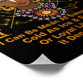 ジェミニクイーンスウィートアズキャンディ誕生日ブラックウィメンズ ポスター (角)