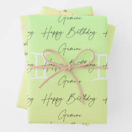 ジェミニコロストロギー誕生日 ラッピングペーパーシート