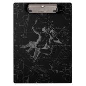 ジェミニコンステレーションマップ版木、銅版、版画バイヘベリウス クリップボード (正面)