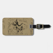 ジェミニコンステレーションマップ版木、銅版、版画バイヘベリウス ラゲッジタグ (正面横)