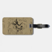 ジェミニコンステレーションマップ版木、銅版、版画バイヘベリウス ラゲッジタグ (裏面横)