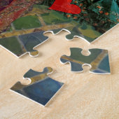 ジェミニゴシックコラお洒落ージュバタフライ女性 ジグソーパズル (側面)