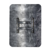 ジェミニサインイ動揺してンシバー鋼スタイル マグネット (縦)