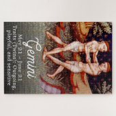 ジェミニザツインズ〔占星術の〕十二宮図サインバースデーパーティー ジグソーパズル (横)