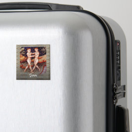 ジェミニザツインズ〔占星術の〕十二宮図サインバースデーパーティー マグネット