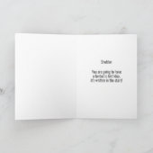 ジェミニシルバー〔占星術の〕十二宮図星占いハッピーバースデー カード (内部)