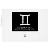 ジェミニシンボルハッピーバースデー占星術〔占星術の〕十二宮図 (裏面横)