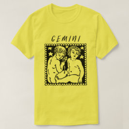 ジェミニシーズン〔占星術の〕十二宮図サイン占星術ロゴ Tシャツ