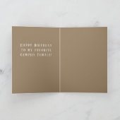 ジェミニス女性誕生日カード シーズンカード (内部)