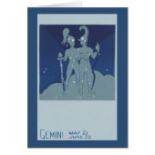 ジェミニツインコンステレーションヴィンテージ〔占星術の〕十二宮図星占い (正面)