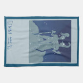 ジェミニツインコンステレーションヴィンテージ〔占星術の〕十二宮図星占い キッチンタオル (横)