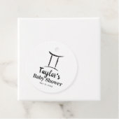 ジェミニツインズアストロロジー〔占星術の〕十二宮図サインベビーシャワー フェイバータグ (インサイチュ)