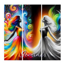 ジェミニツインズカラー&白黒占星術