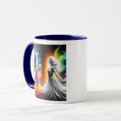 ジェミニツインズカラー&白黒占星術 マグカップ (正面左)