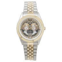 ジェミニツインズパールと金ゴールド パーソナライズされた