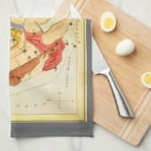 ジェミニツインズヴィンテージコンステレーションウラニア鏡 キッチンタオル (四つ折り)