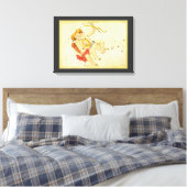 ジェミニツインズヴィンテージコンステレーションウラニア鏡 キャンバスプリント (インサイチュ (寝室))