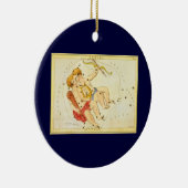 ジェミニツインズヴィンテージコンステレーションウラニア鏡 セラミックオーナメント (右)