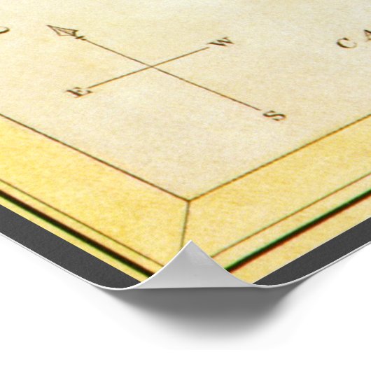 ジェミニツインズヴィンテージコンステレーションウラニア鏡 ポスター (角)