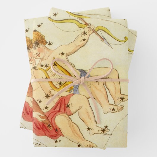 ジェミニツインズヴィンテージコンステレーションウラニア鏡 ラッピングペーパーシート (インサイチュ)