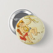 ジェミニツインズヴィンテージコンステレーションウラニア鏡 缶バッジ (正面&裏面)