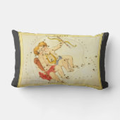 ジェミニツインズ ヴィンテージ星座 ウラニアの鏡 ランバークッション (裏面)