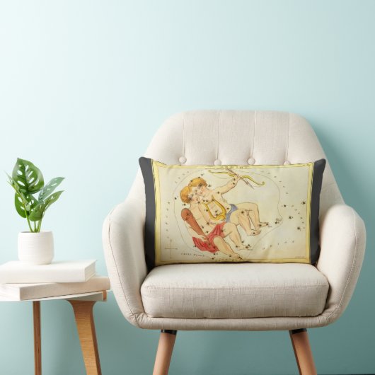 ジェミニツインズ ヴィンテージ星座 ウラニアの鏡 ランバークッション (椅子)